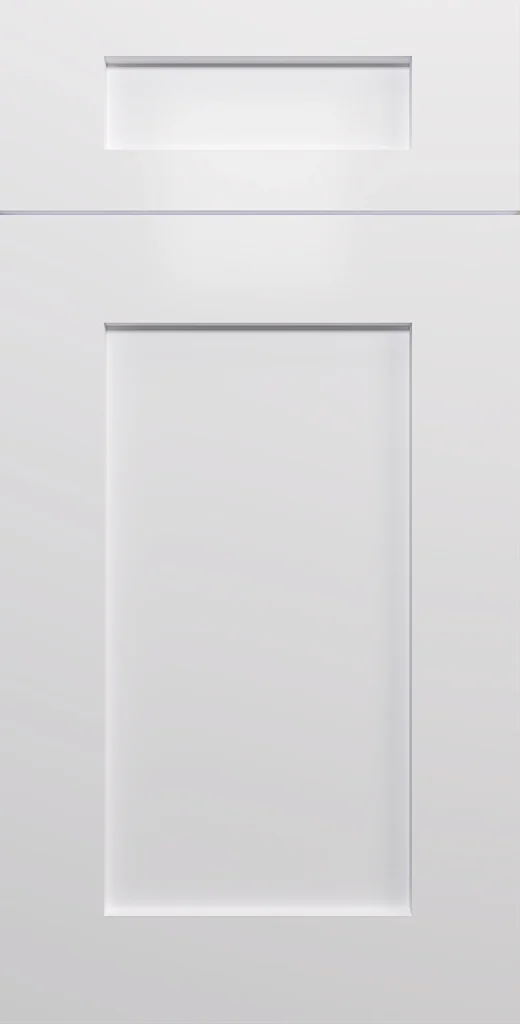 White shaker cabinet door