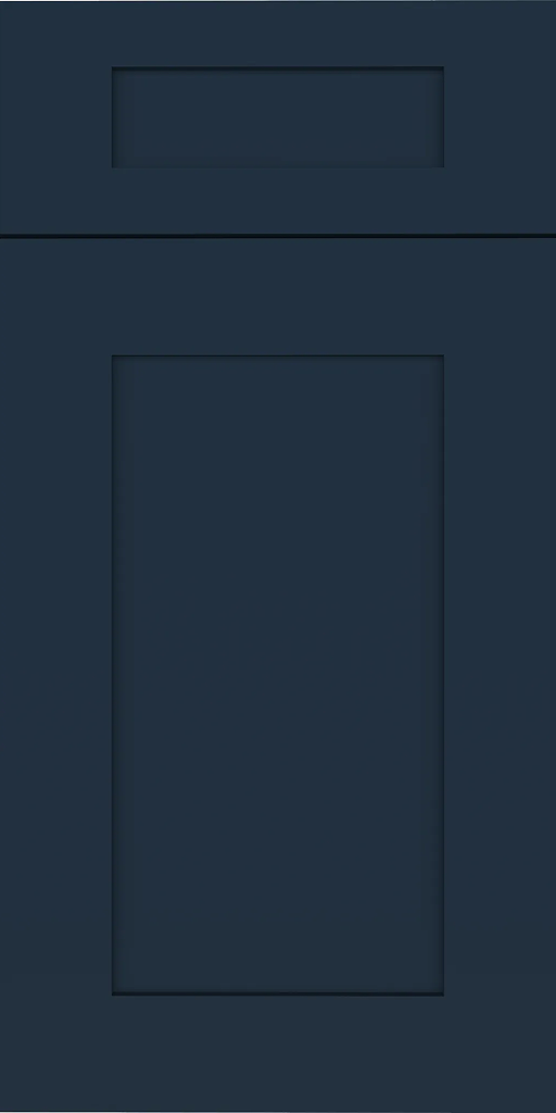Blue shaker cabinet door